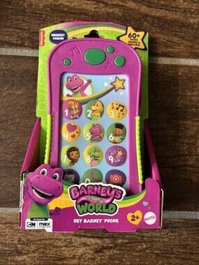 Mattel- Barney's World: Hey Barney Musical Phone NIB